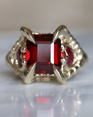 Garnet and Ruby Triptych - resize to R - RESERVED