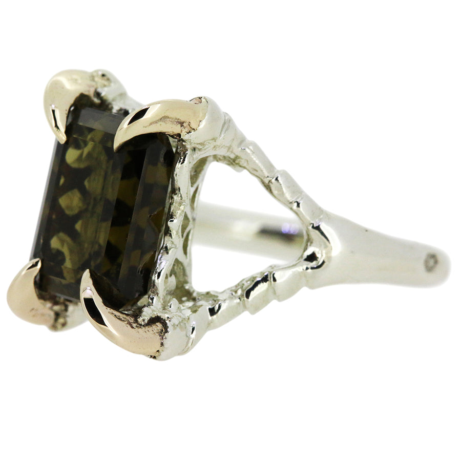 Green Tourmaline Claws of Engagement - size T