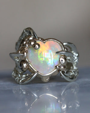 Mouldy Opal Heart and Diamonds - £4,290