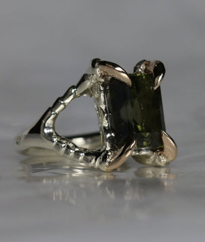 Moss Tourmaline Claws of Engagement - size K - £2,070 - SOLD