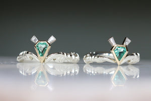Emerald Sparkling Diamond-Cut - no.1