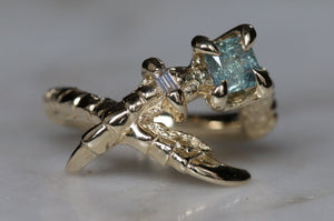 Sapphire and Diamond Mini Rings - size M