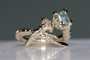 Sapphire and Diamond Mini Rings - size M