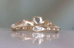 Diamond Sweetheart Ring - size Q