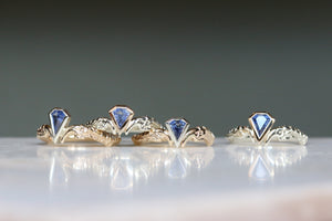 Blue Sapphire Diamond-Cut - Size 'S'