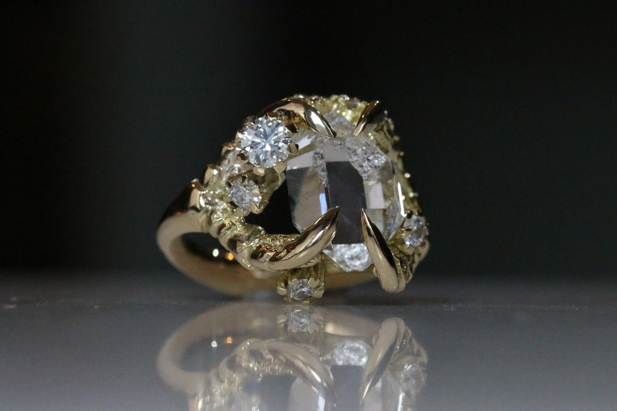 Herkimer Diamond, Diamond Engagement Ring