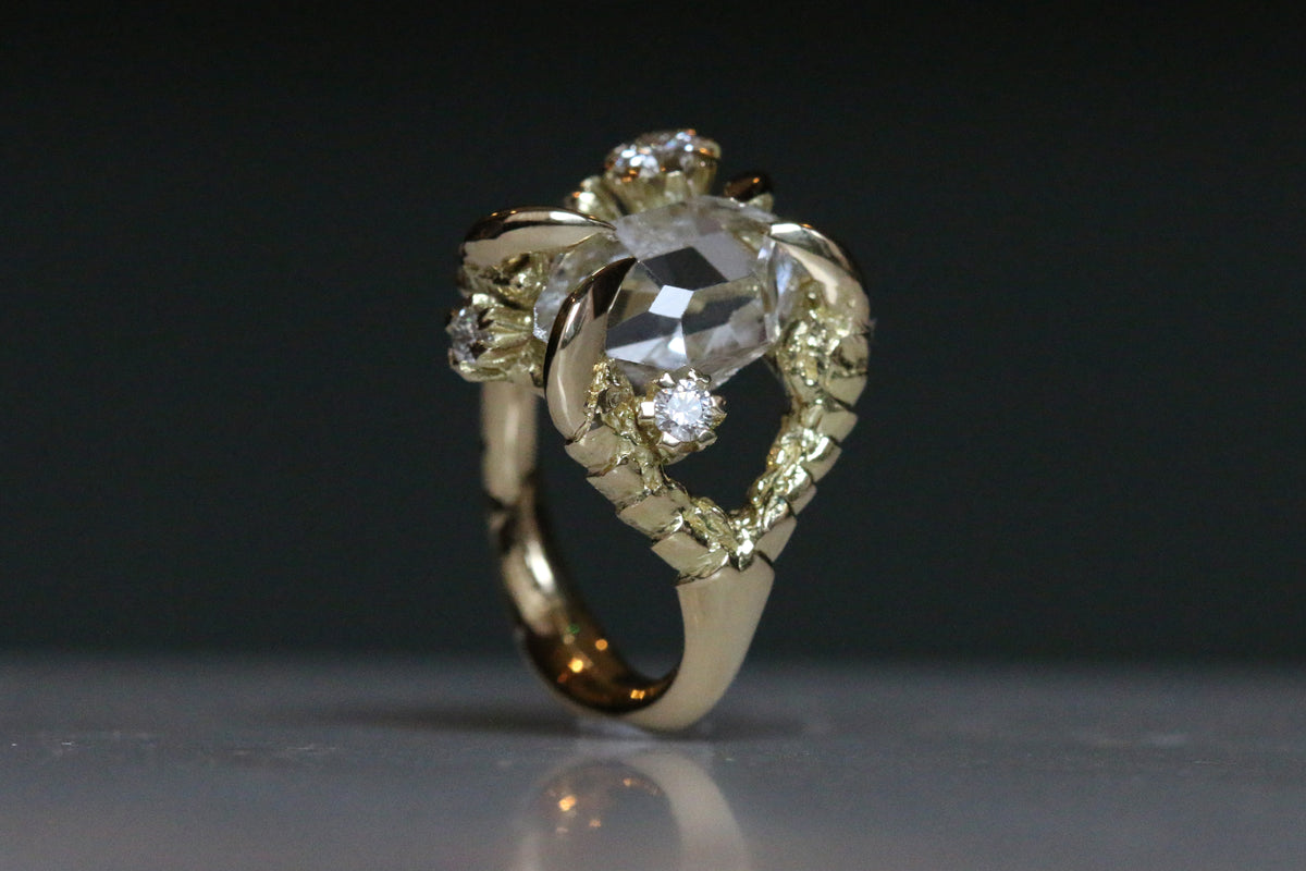 Herkimer Diamond, Diamond Engagement Ring