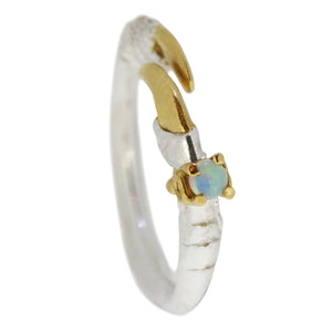 Single Claw with Opal Mini Ring