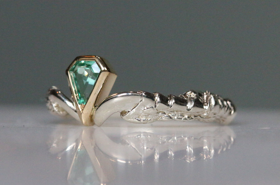 Emerald Diamond - size 'R' to be made to size 'J' - RESERVED!