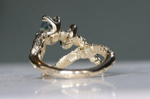 Sapphire and Diamond Mini Rings - size N
